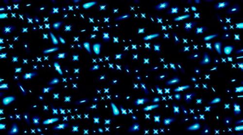 Videohive - bright light that arranges subtle colorful movements with dots waves, black background - 33330859 - 33330859