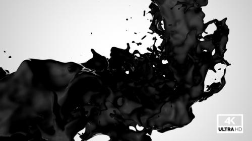 Videohive - Twisted Black Paint Splash V7 - 33330932 - 33330932