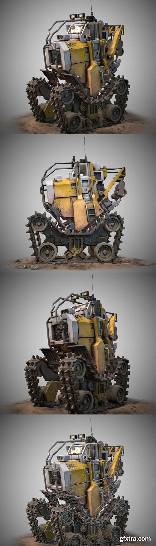 Concept Scifi Tractor 3D Model