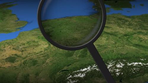 Videohive - Loupe Finds Luxembourg City on the Map - 33335664 - 33335664