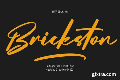 Brickston Signature Script Font