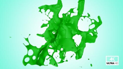 Videohive - Abstract Green Paint Splash V1 - 33336285 - 33336285