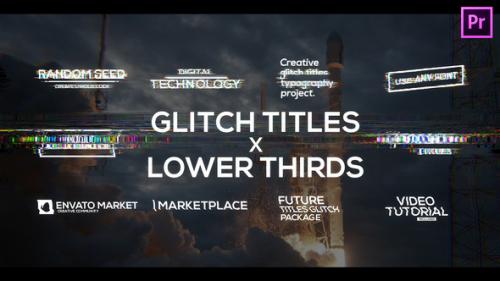 Videohive - Glitch Titles X Lower Thirds Pack for Premiere Pro - 33322154 - 33322154