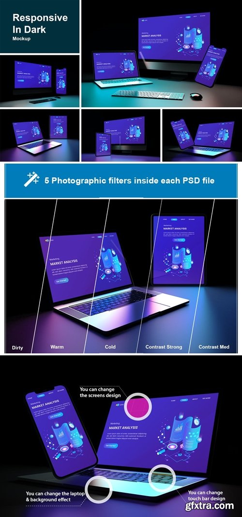 Responsive In Dark Mockup