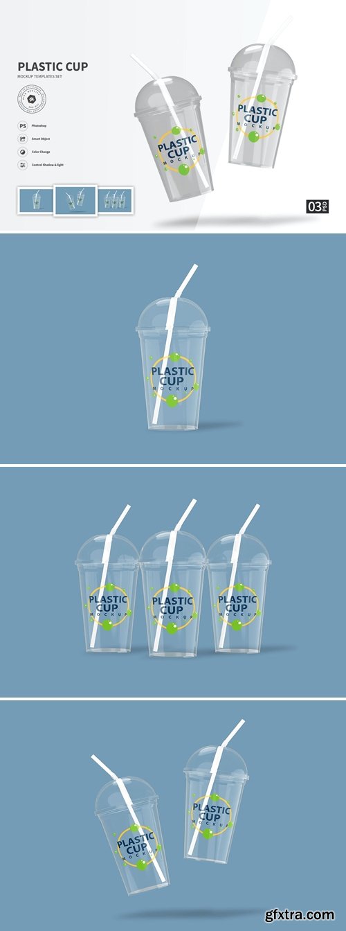 Plastic Cup - Mockup Template Set FH