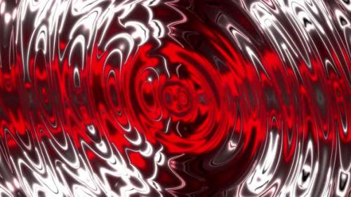 Videohive - 4K Abstract Red Glossy Wave Background Seamless Loop - 33317274 - 33317274