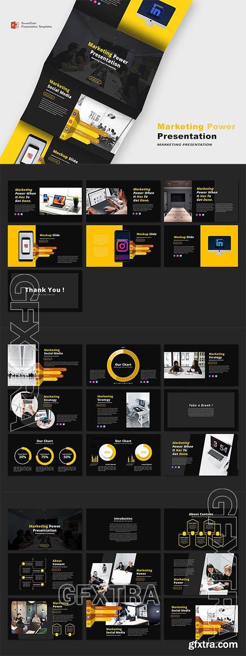 Marketing Powerpoint, Keynote and Google Slides Template