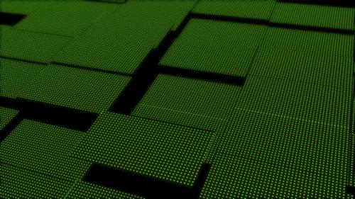 Videohive - 3D Abstract green cubes loop - 33330064 - 33330064