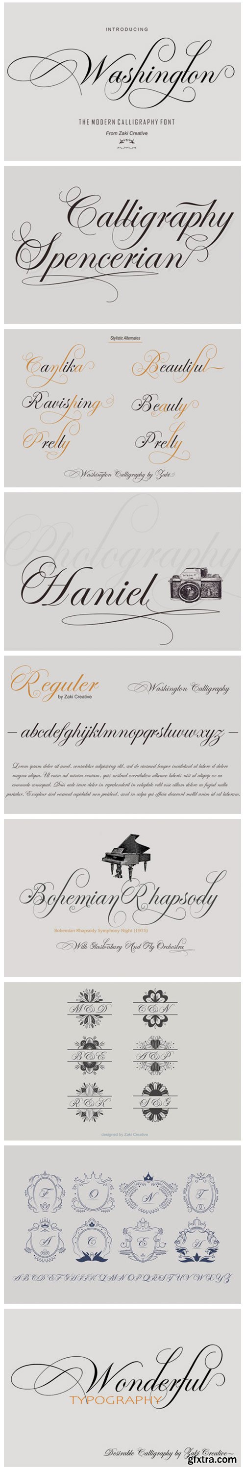 Washington Script Font