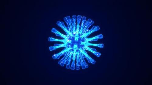 Videohive - Coronavirus Cell Hologram - 33338855 - 33338855