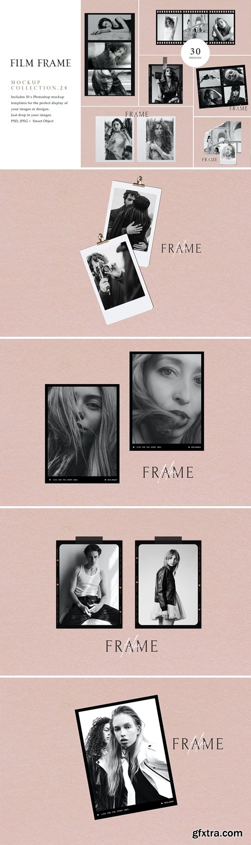 Film Frame Mockups #24 BUNDLE