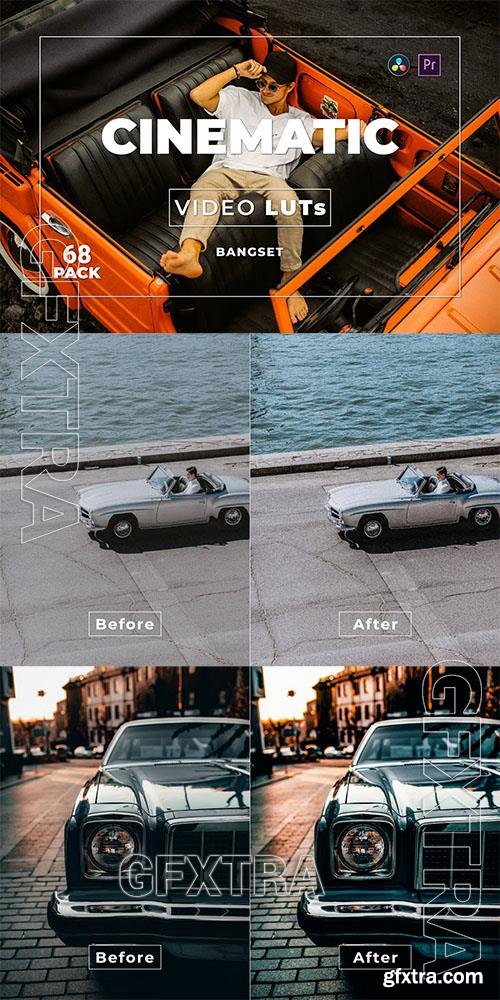 Bangset Cinematic Pack 68 Video LUTs HTUAQVT