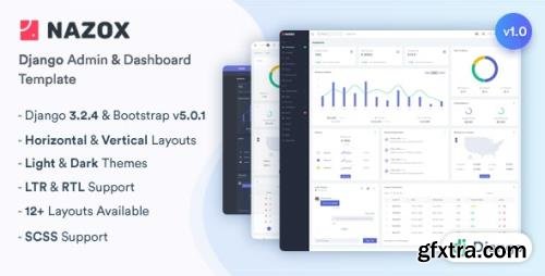 ThemeForest - Nazox v1.0 - Django Admin & Dashboard Template - 32960655