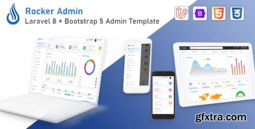 ThemeForest - Rocker v1.0 - Laravel 8 + Bootstrap 5 Admin Template (Update: 30 July 21) - 32009367