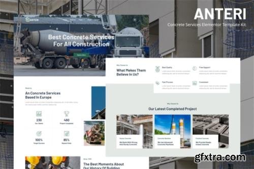 ThemeForest - Anteri v1.0.0 - Concrete Services Elementor Template Kit - 33350228