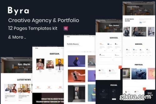 ThemeForest - Byra v1.0.0 - Creative Agency & Modern Portfolio Elementor Template Kit - 33264866