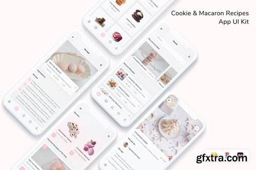 Cookie & Macaron Recipes App UI Kit