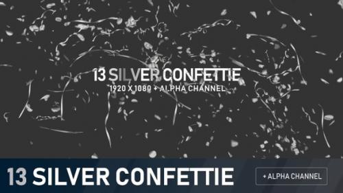 Videohive - Silver Confettie Pack - 33347827 - 33347827