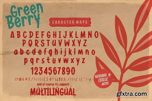 Green Berry - Unique Playful Font