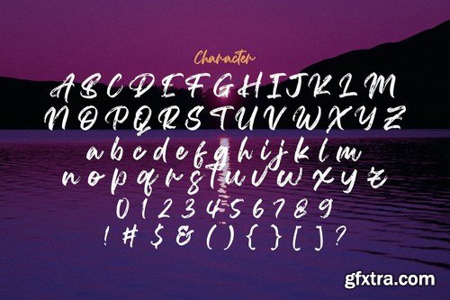 Agethsa - Textured Brush Font