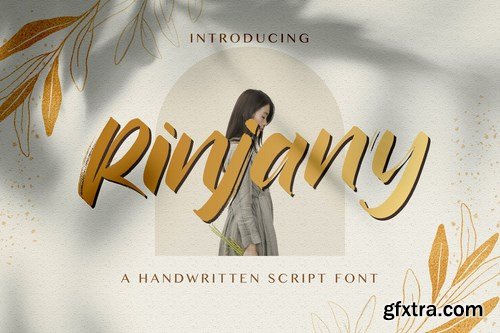 Rinjany - Textured Brush Font