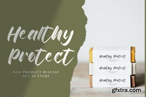 Rinjany - Textured Brush Font