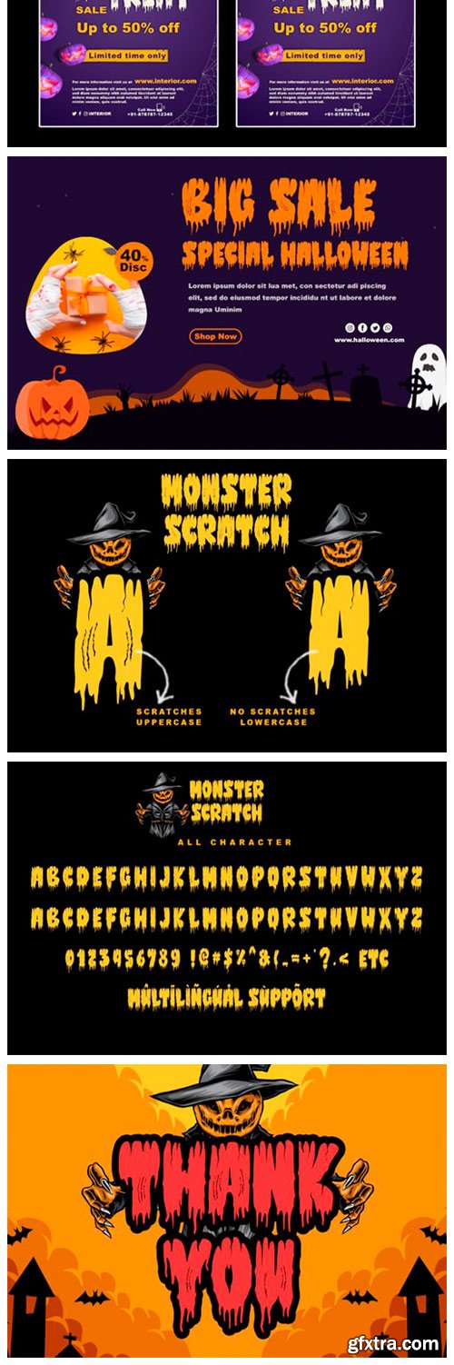 Monster Scratch Font