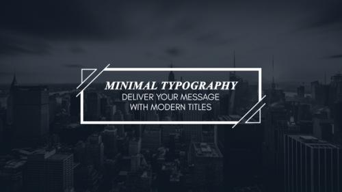 Videohive - Minimal Motion Typography | for Premiere Pro - 23759620 - 23759620