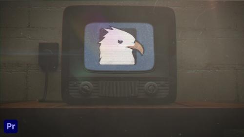 Videohive - Old TV Glitch Logo Reveal | For Premiere Pro - 32670232 - 32670232