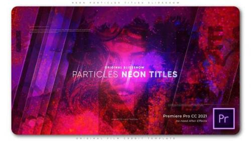 Videohive - Neon Particles Titles Slideshow - 33305994 - 33305994