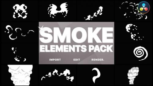 Videohive - Funny Smoke Elements | DaVinci Resolve - 33315970 - 33315970