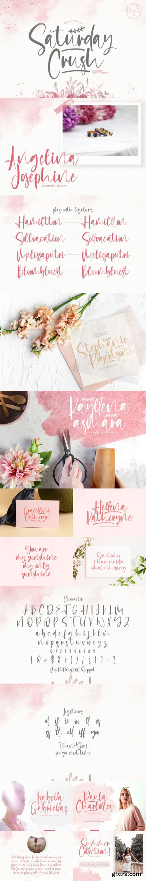 Saturday Crush -  Lovely Script Font