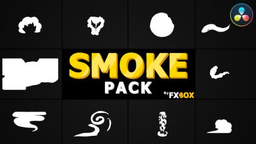 Videohive - Cartoon Smoke Elements And Transitions | DaVinci Resolve - 33350487 - 33350487