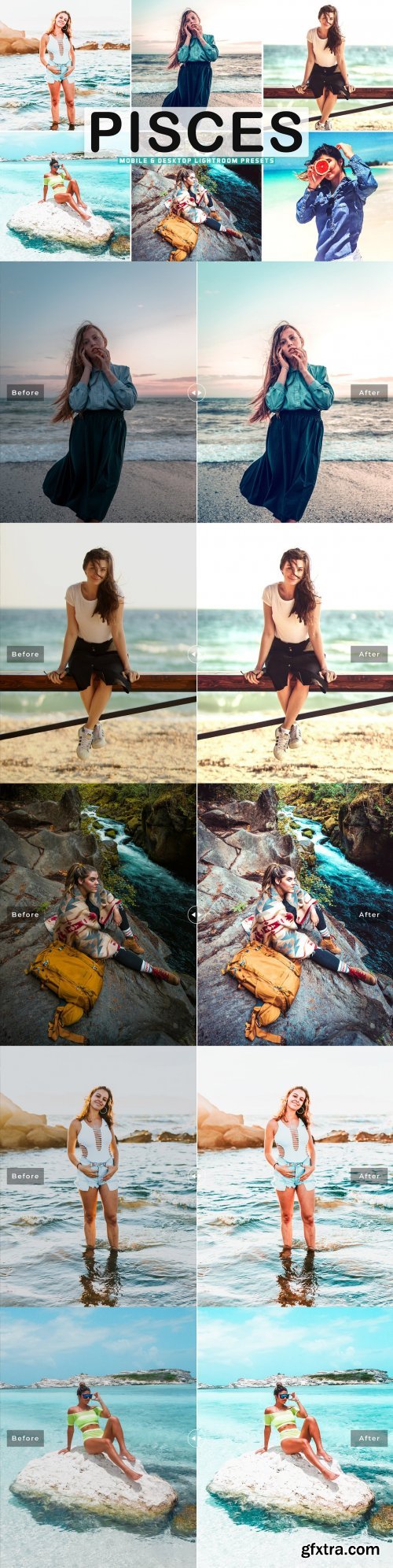 CreativeMarket - Pisces Pro Lightroom Presets 5479620