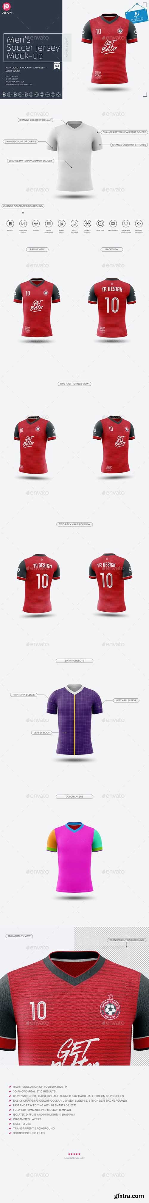 GraphicRiver - Men’s Soccer Jersey Mockup V3 24206939