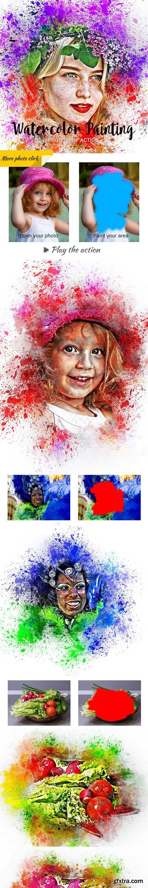 Watercolor Painting Photoshop Action