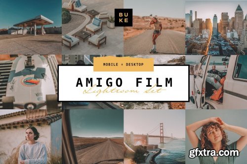 CreativeMarket - Amigo Film – 4 Lightroom Preset Pack 4868905