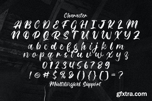 Riqage - Textured Brush Font