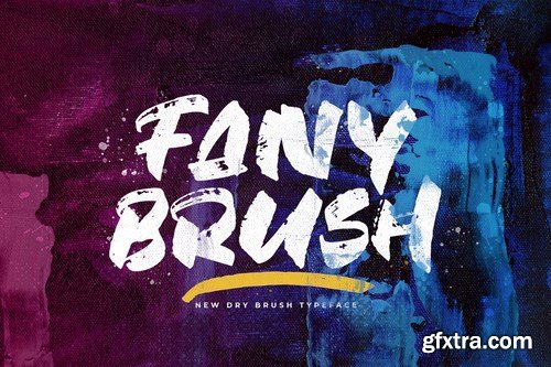 Fany Brush - Textured Brush Font