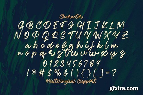 Ramez - Textured Brush Font