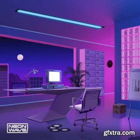 Neon Wave Night Lights Retro City Pop WAV MiDi