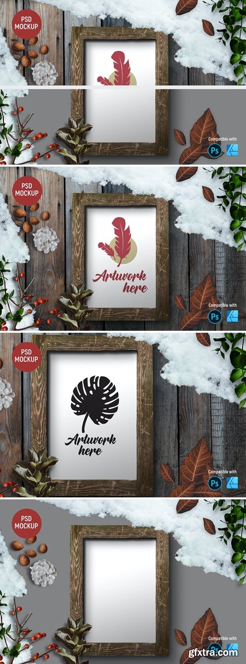 Snow Woods Frame Mockup