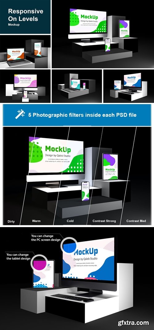 Responsive on Levels Mockup