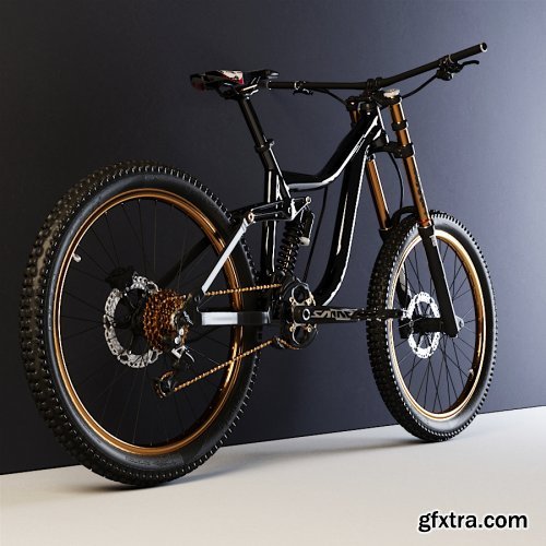 MTB DH Mountain Bike 3d Model