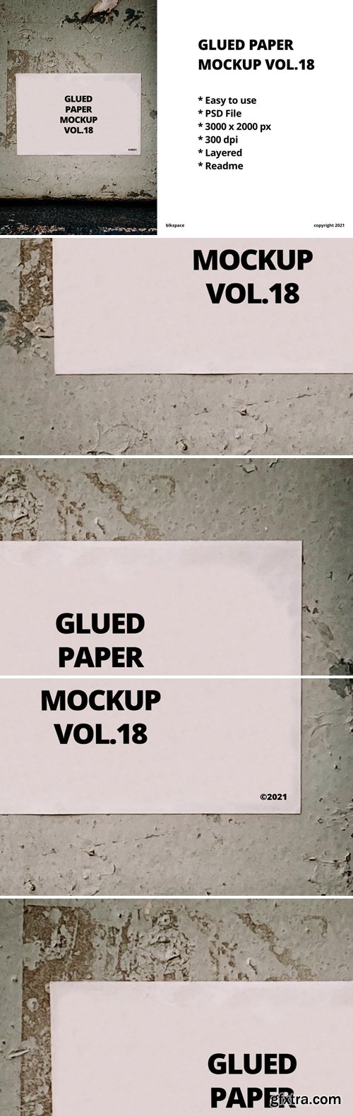 Glued Paper Mockup Vol.18