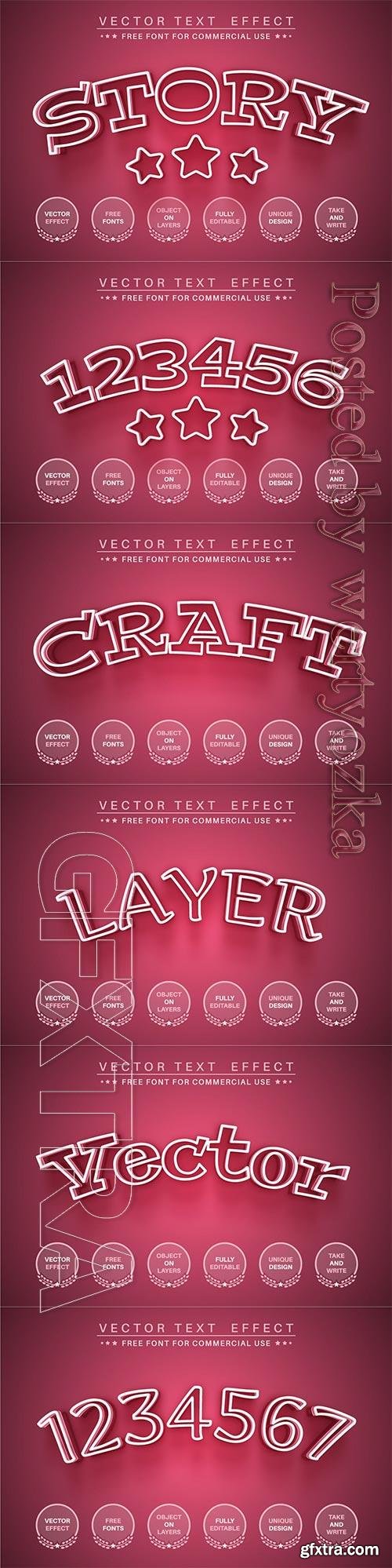 Pink Story - Editable Text Effect, Font Style