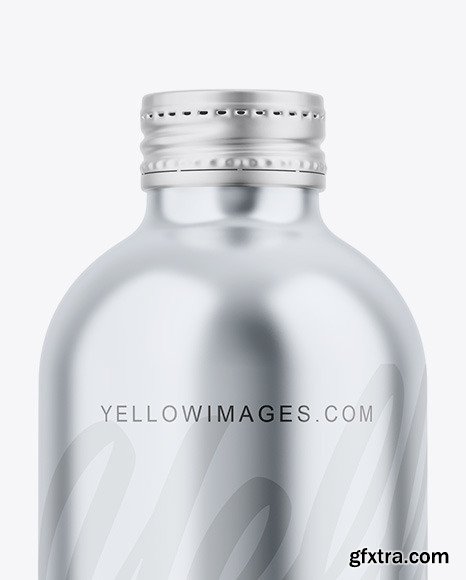 Glossy Metallic Bottle Mockup 87099