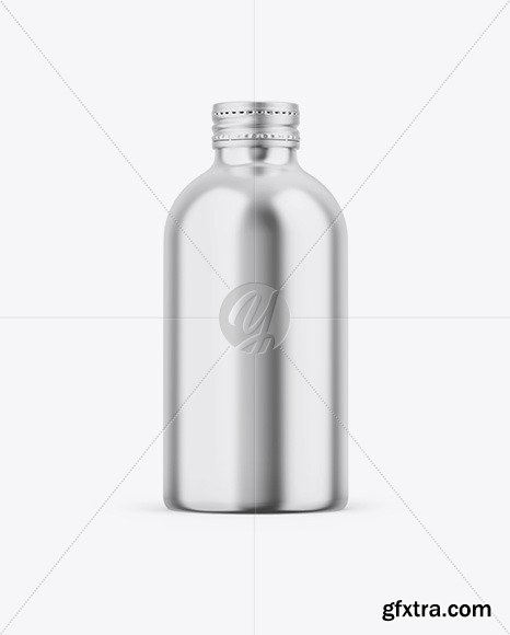 Glossy Metallic Bottle Mockup 87099