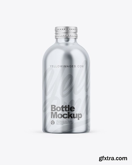 Glossy Metallic Bottle Mockup 87099