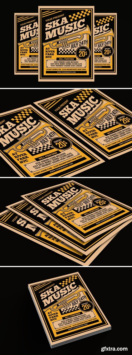 Ska Music Concert Flyer